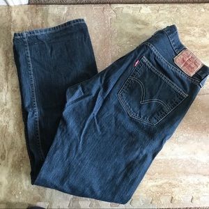Levi’s 501 36x32 straight fit dark wash buttonfly